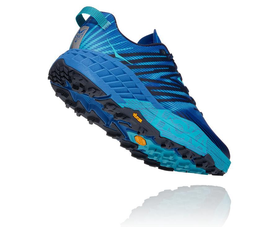 Hoka One One Trainers Mens Blue - Speedgoat 4 - 07291UOKX